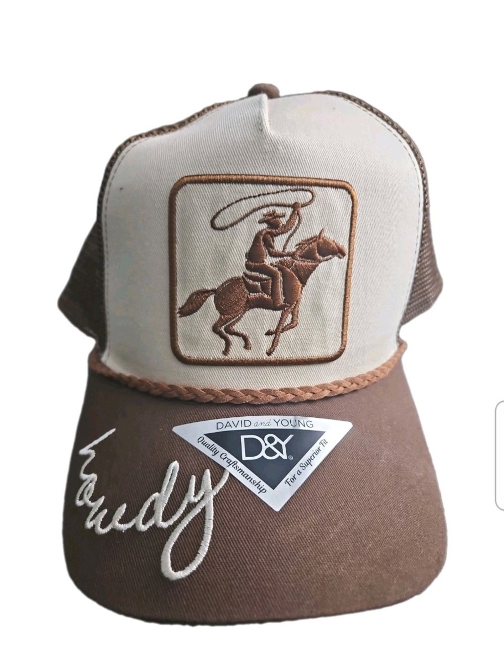Howdy Cowboy Embroidered Trucker Hat - Western Mesh Back Cap | Country Style